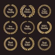 Premium quality laurel wreaths in retro style