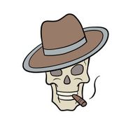 Skull With Hat N3