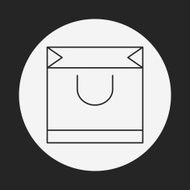 shopping bag line icon N25