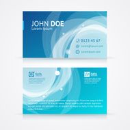 Vector abstract geometric business card template