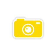 icon sticker realistic design on paper camera N3