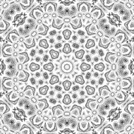 Abstract seamless outline pattern N26