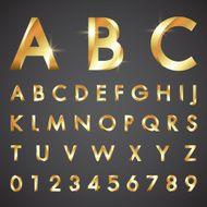 alphabetic fonts and numbers N22