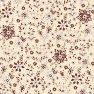 Vector pattern with wild flowers