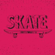 Skate board typography t-shirt graphics sport vectors and seamless pattern N3