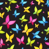 Butterfly Seamless Pattern Background Vector Illustration N8
