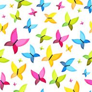 Butterfly Seamless Pattern Background Vector Illustration N9