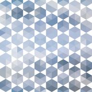 Retro pattern of geometric hexagon shapes