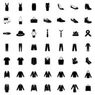 Vector Set of 49 Clothes Icons N11