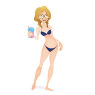 Girl in the beachillustration N3