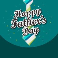 Greeting card with necktie for Father&#039;s Day celebration