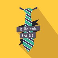 Stylish necktie for Happy Father&#039;s Day celebration