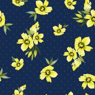 Watercolor flower pattern N97