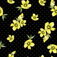 Watercolor flower pattern N98