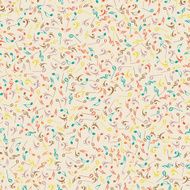 Seamless pattern with musical notes