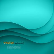 Abstract colorful blue vector waved background