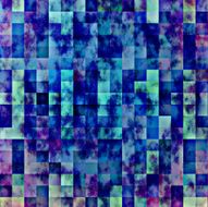 colorful grunge blue mosaic background