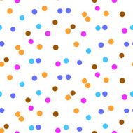 Ditsy vector polka dot pattern N6