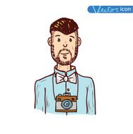 hipster style hand drawn illustration N27
