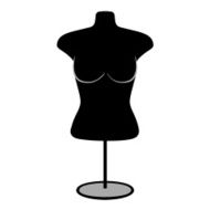 Woman mannequin torso with Stand