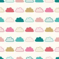 seamless cartoon clouds background
