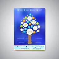Modern template brochure magazine flyer booklet cover or report in N3