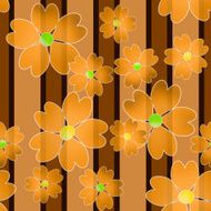 Seamless floral pattern striped background N3
