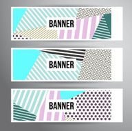 Striped pattern banners N2