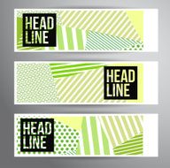 Striped pattern banners N3