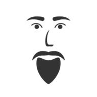 icon of a bearded man