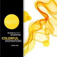 Abstract smoky waves background Template brochure design N5