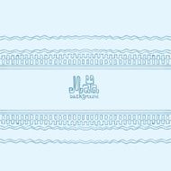 Hand drawn Background in South American Indian Style with Mayan N32