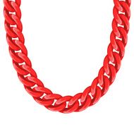 Chunky chain plastic red necklace or bracelet