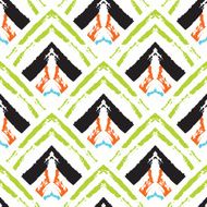Hand drawn painted seamless pattern N13