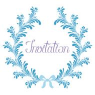 Abstract Wreath Invitation