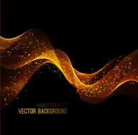 Vector illustration abstract background blue blurred magic neon light curved