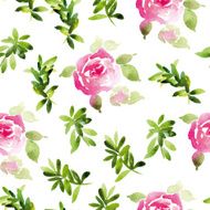 Watercolor flower pattern N101