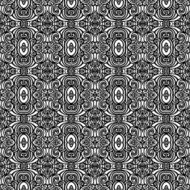 Vector Seamless Vintage Black and White Lace Pattern N73