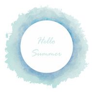 Circle banners Vector illustration blue white light color Vinta