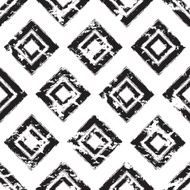 Vector grunge seamless pattern Abstract geometric tribal texture background