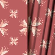 Seamless geometric floral pattern N43