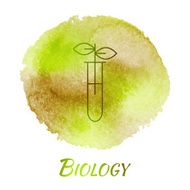 Science Environment Biology Vector Watercolor Concept