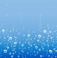 Water bubbles seamless border