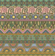Vector seamless pattern with ethnic elements N15