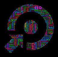 Target Arrow on Business and Finance Word Cloud