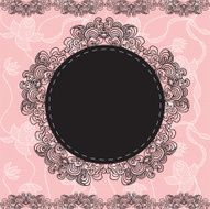 Elegant doily on lace gentle background N13