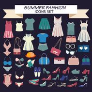 Fashion boutique for design summer fashion look - Illustration