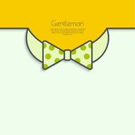 Abstract background with vector bow tie
