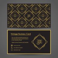 Vector Business Card Template N5