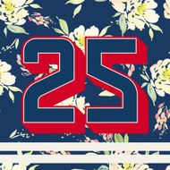 Print for T-shirts with numbers Modern design N2